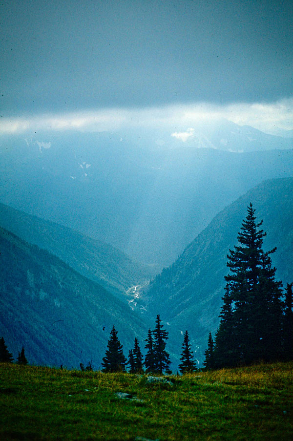 Looking down at the Methow River