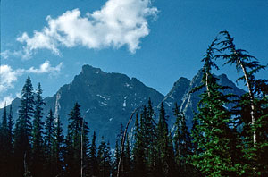 Azurite and Ballard Peaks from Grasshopper Pass