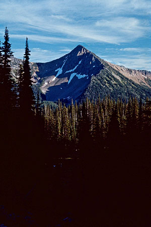 Soda Peak from Hopkins Lake