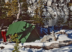 Micki at our Leprechaun Lake camp