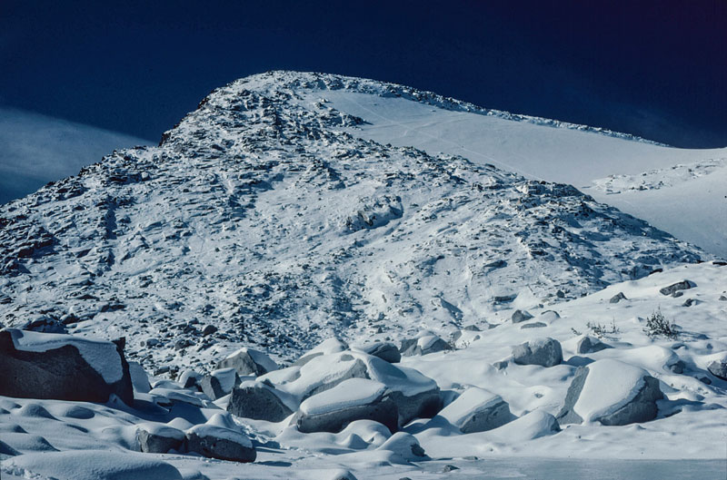 Little Annapurna, with the route going up the large snowfield..