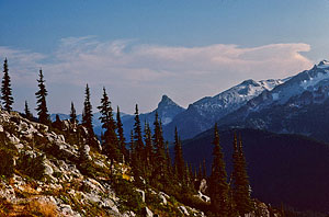 Cathedral Rock from PCT near Deception Lakes