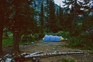 Micki at Ice Creek camp