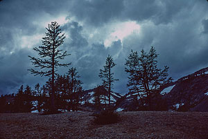 Lower Ice Lake clouds