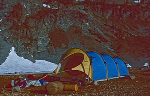 Lower Ice Lake camp