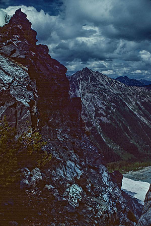 High above and west of Lower Ice Lake