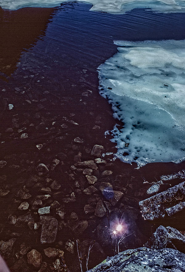 Sunflare in Upper Ice Lake.