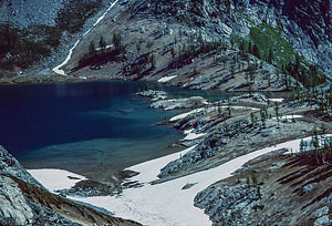 Lower Ice Lake from Upper Ice Lake route