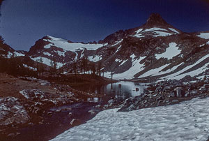 Lower ice Lake Inlet stream from Upper Ice Lake route