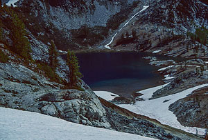 Lower Ice Lake from Upper Ice Lake