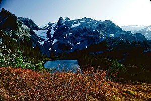 Fall foliage around No Name Lake