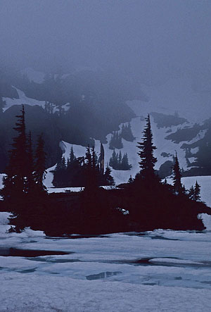 Rampart Lakes fog