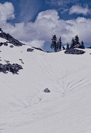 Clouds and snow