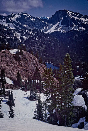 Rachel Lake from Rampart Ridge