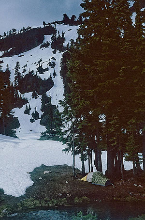 Rampart Lakes camp