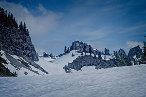 Alta Pass in distance