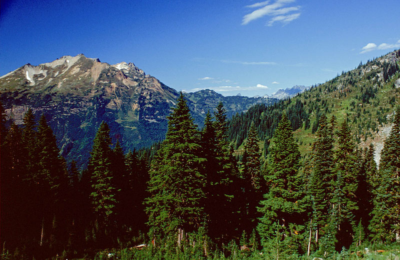 Looking back at Plummer Mountain